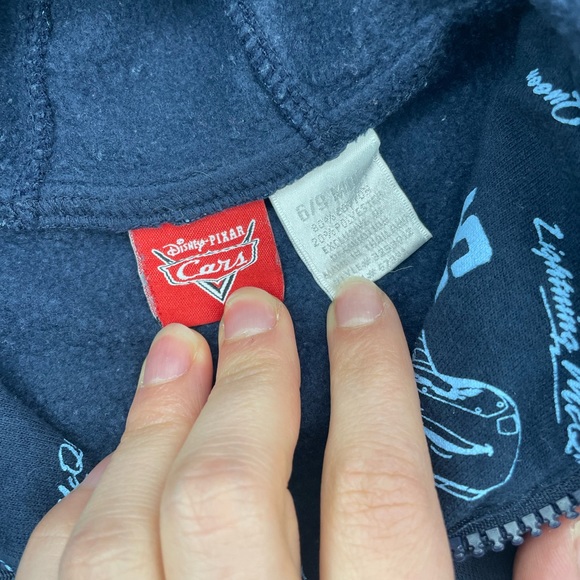 6/9 month Lightning McQueen Navy Hoodie - Picture 4 of 7